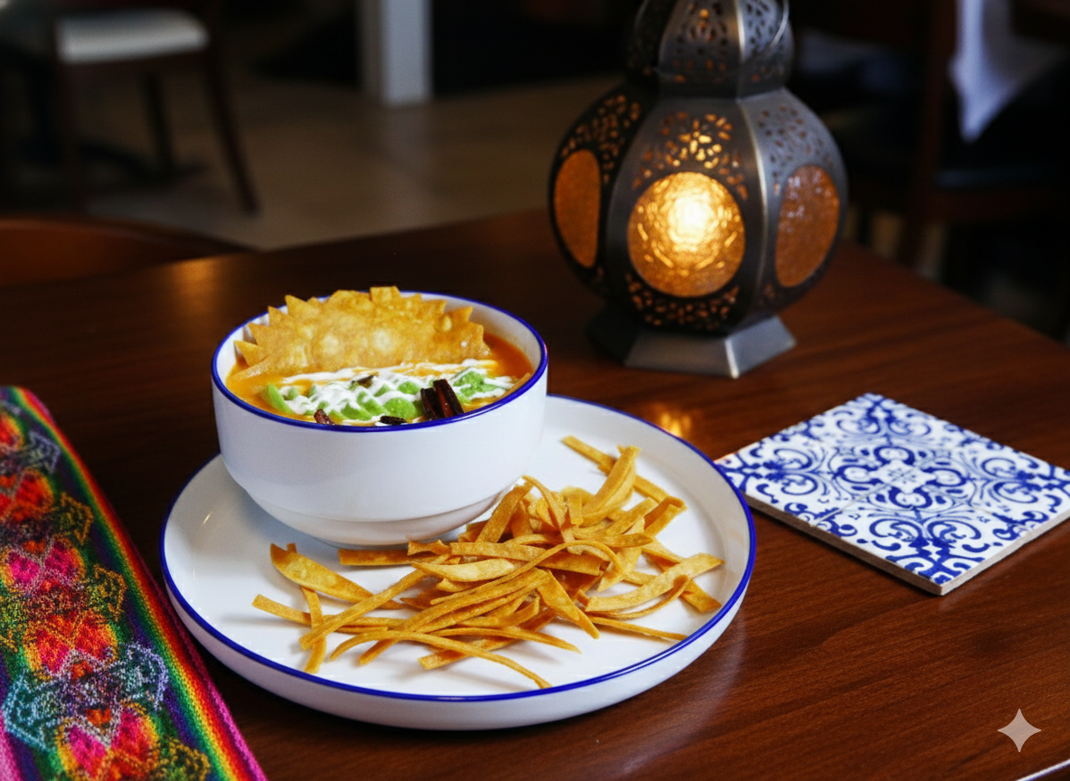 Sopa Azteca (Tortilla Soup)